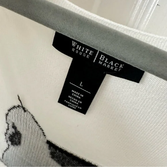 WHBM French Bulldog 3/4 sleeve sweater - Picture 3 of 4